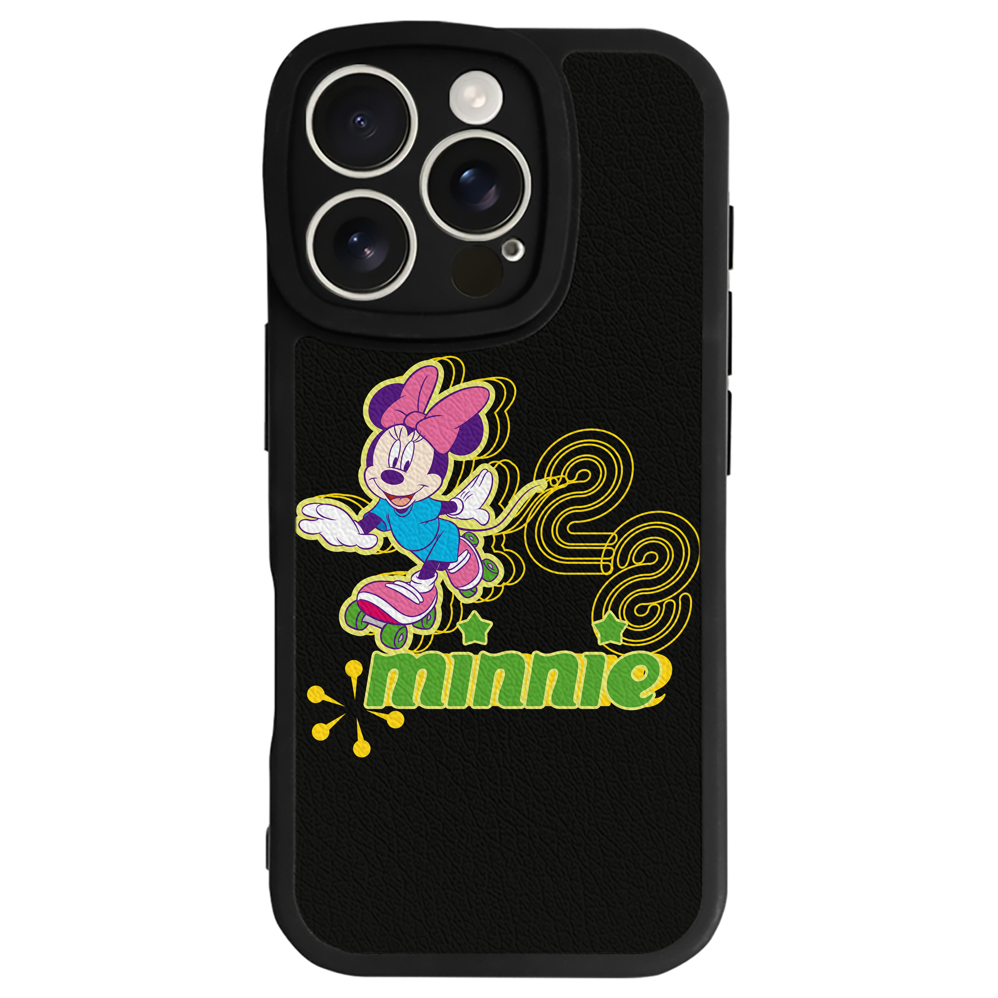（画像用） ミッキーマウス Mickey Mouse 【iPhone 16シリーズ対応】シリコンスマホケース（レザー調） 材質：シリコン